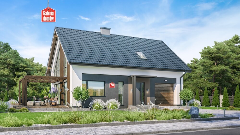 Parterowy dom z potencjałem - jakie projekty domów do przyszłościowej adaptacji strychu?