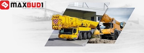 Wynajem dźwigów w Gliwicach z MAX-BUD1 Tomasz Warchala